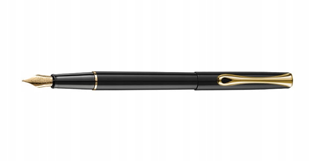 Diplomat Traveller Vulpen Zwart GT M - Klassiek Design
