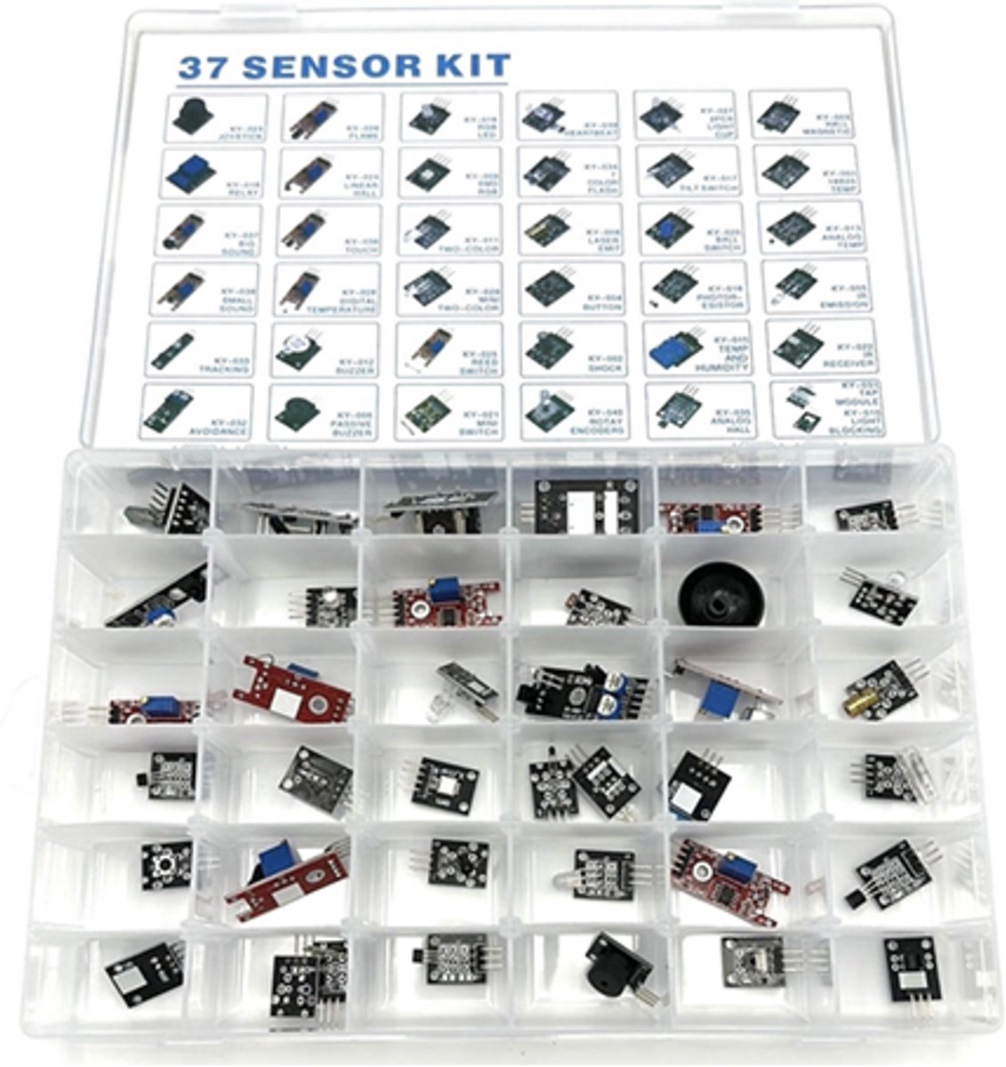 37-delige Sensor Module Set – Compleet Sensorpakket voor geschikt voor Arduino & Raspberry Pi