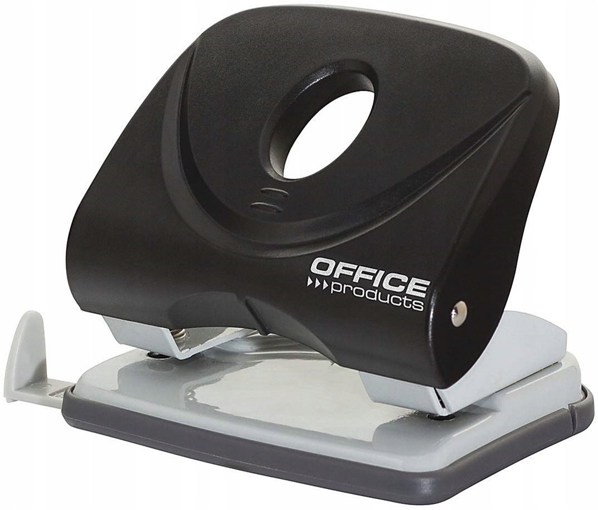Perforator 2-gaats, 30 vel, zwart, plastic uitvoering