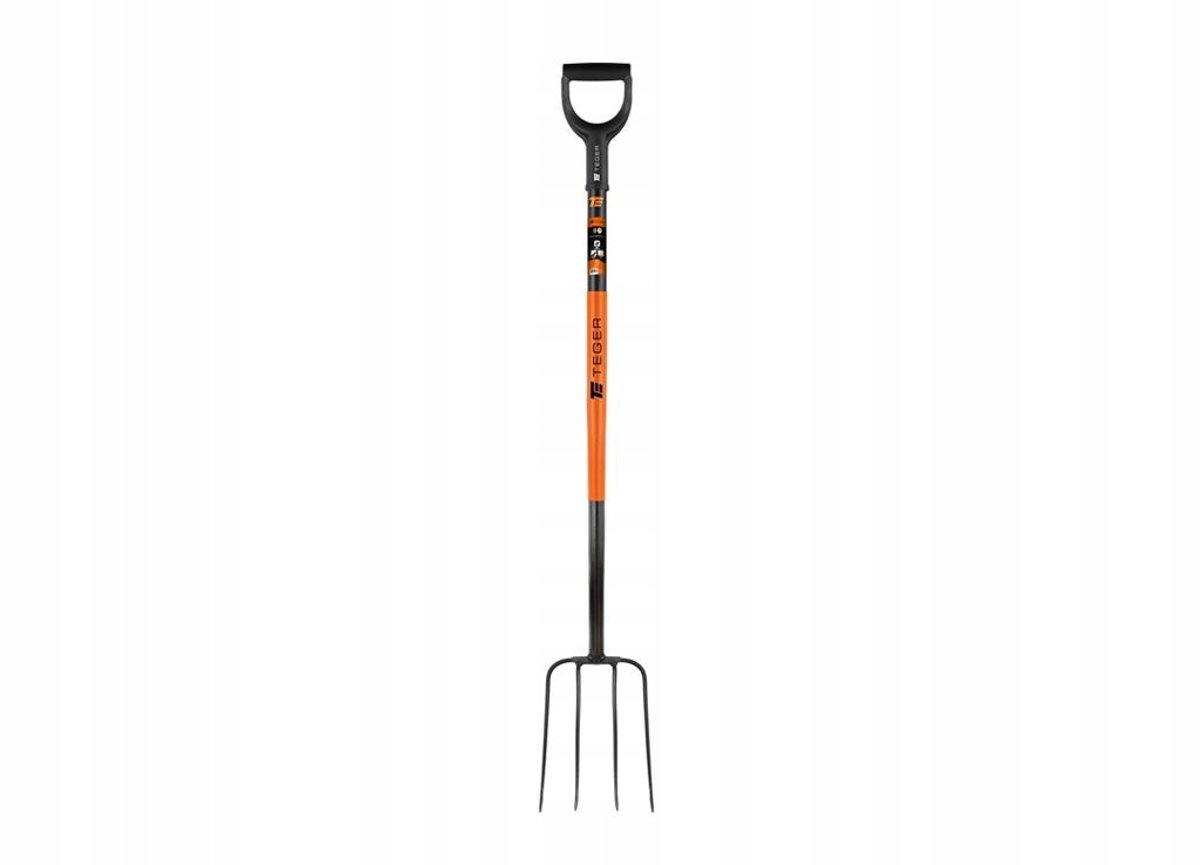 Teger 4-Tands Mestvork met Metalen Steel - 125 cm