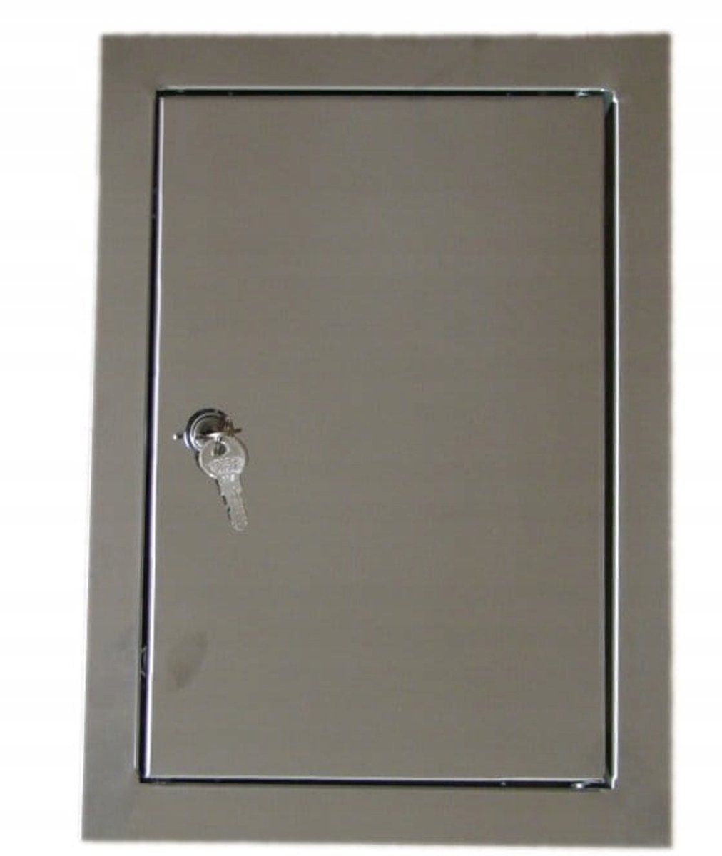 Inspectieluik Schouw RVS 250x300mm met Sleutel