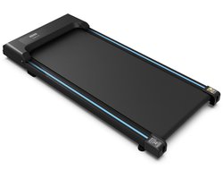 Loopband, inklapbaar voor thuisgebruik, met 12 trainingsprogramma’s, afstandsbediening en LED-scherm, snelheid 1-6 km/u, 37.5 x 90cm, Blauw