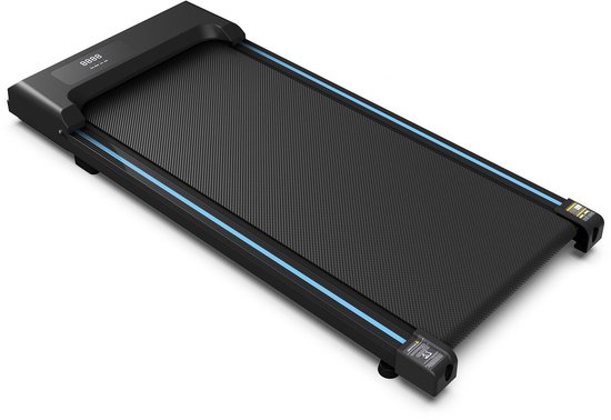 Loopband, inklapbaar voor thuisgebruik, met 12 trainingsprogramma’s, afstandsbediening en LED-scherm, snelheid 1-6 km/u, 37.5 x 90cm, Blauw