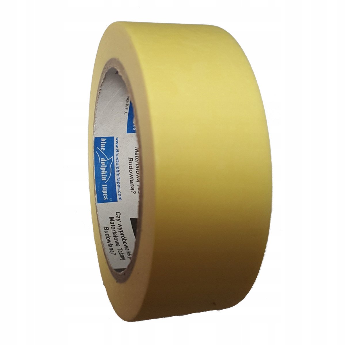 Blue Dolphin SchilderTape Geel 38mm x 32m - Professionele Kwaliteit