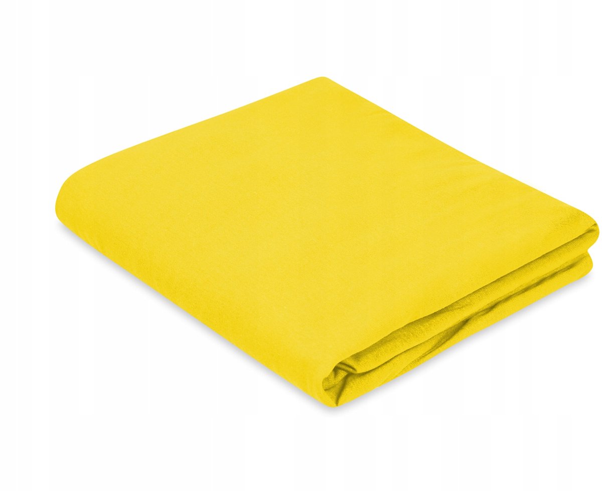 Jersey hoeslaken geel 38x80 cm voor babybedjes