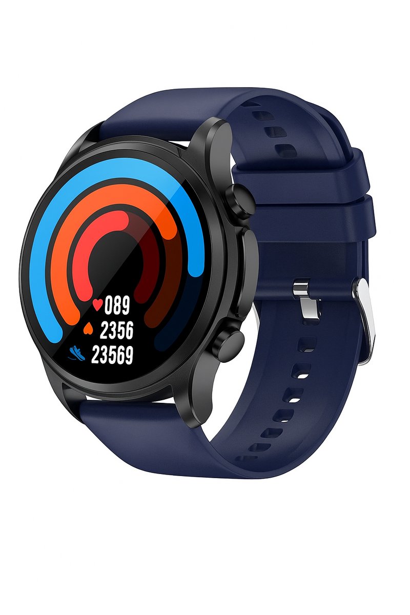GlucoMeter - ECG Hartslagmeter - horloge - meter - Smartwatch - Blauwe band