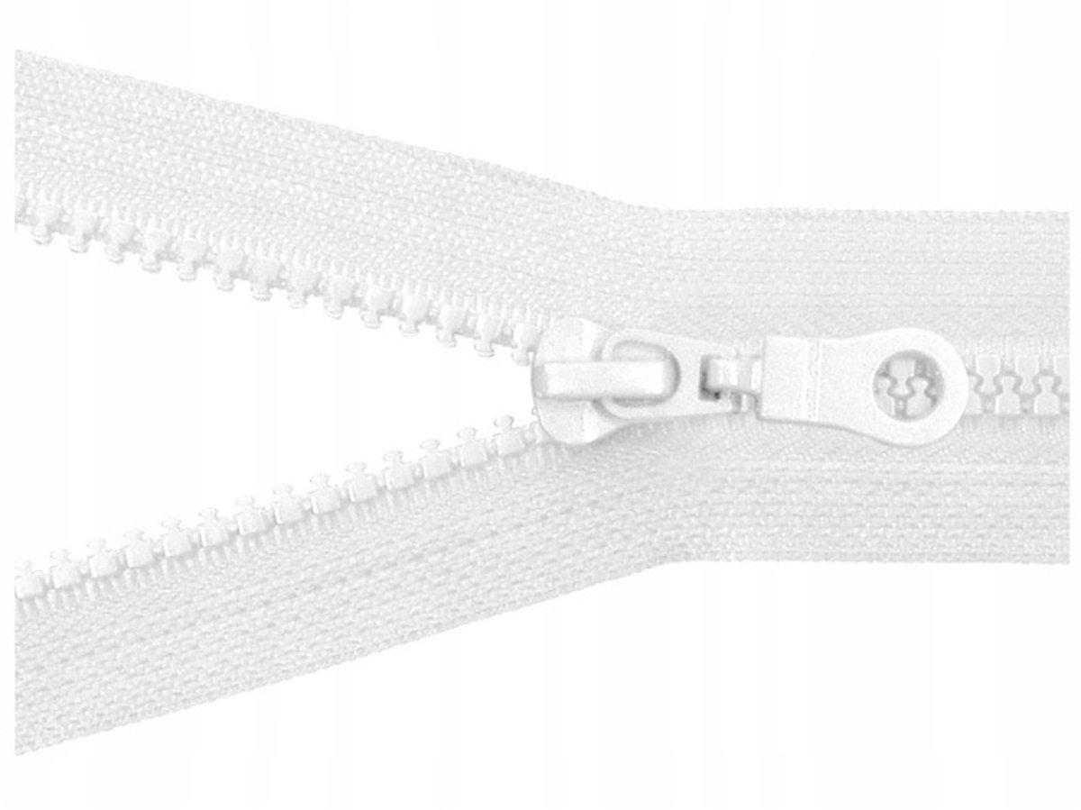 Wit Rits 55cm - Kostbaar met Auto Lock Schuif
