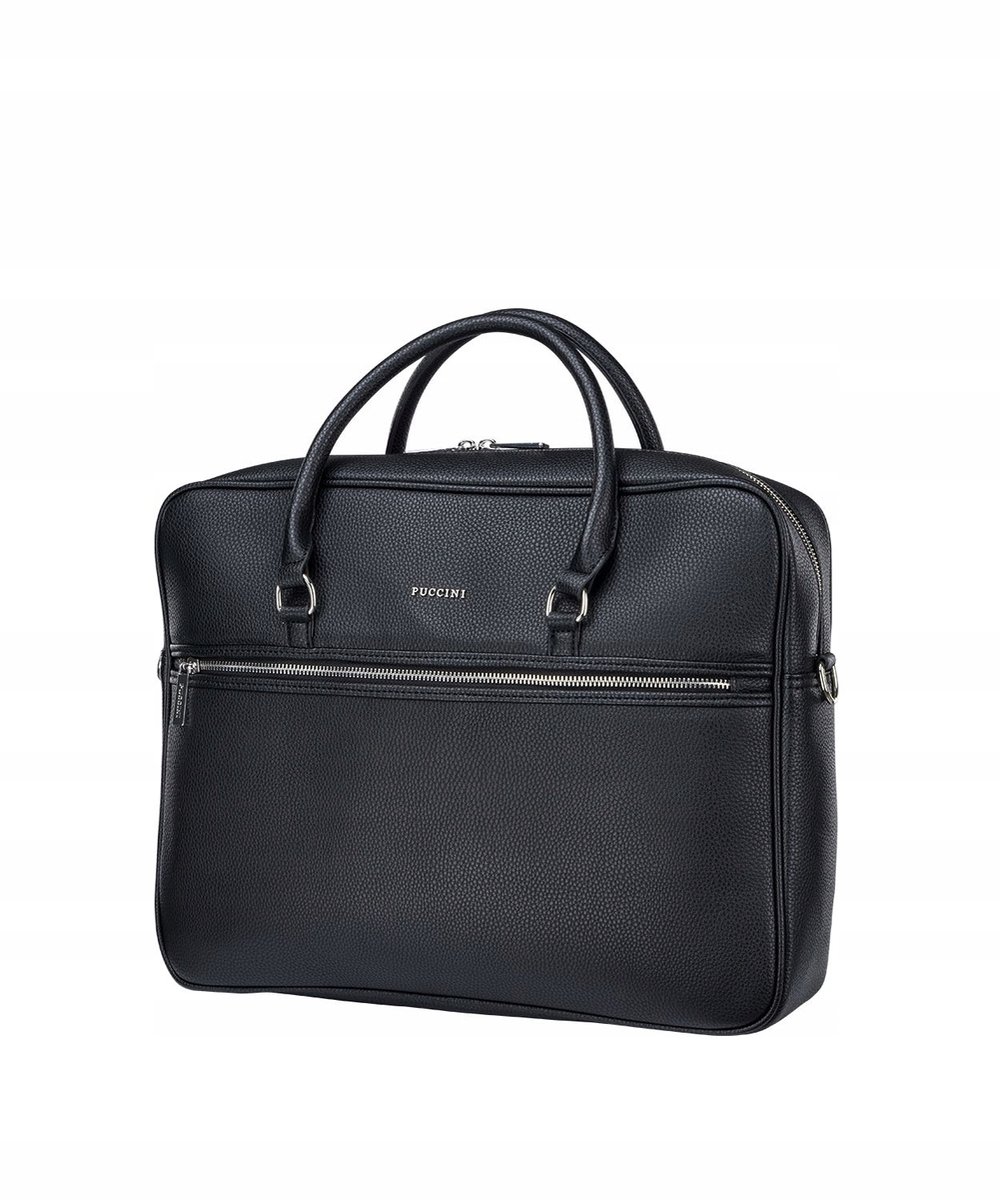 Puccini Heren Laptoptas Aktetas Zwart 15 inch