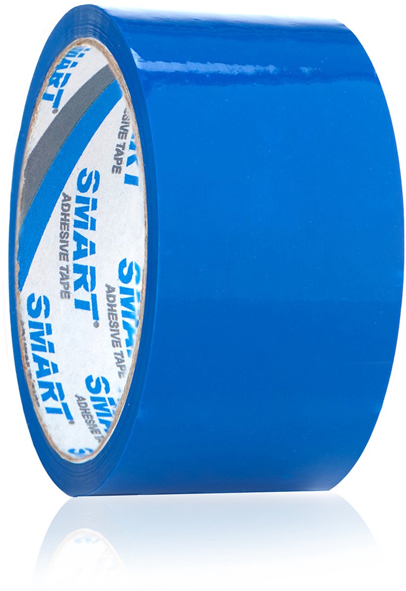 Smart Pakkingstape Blauw 48mm x 50m - 1 Rol
