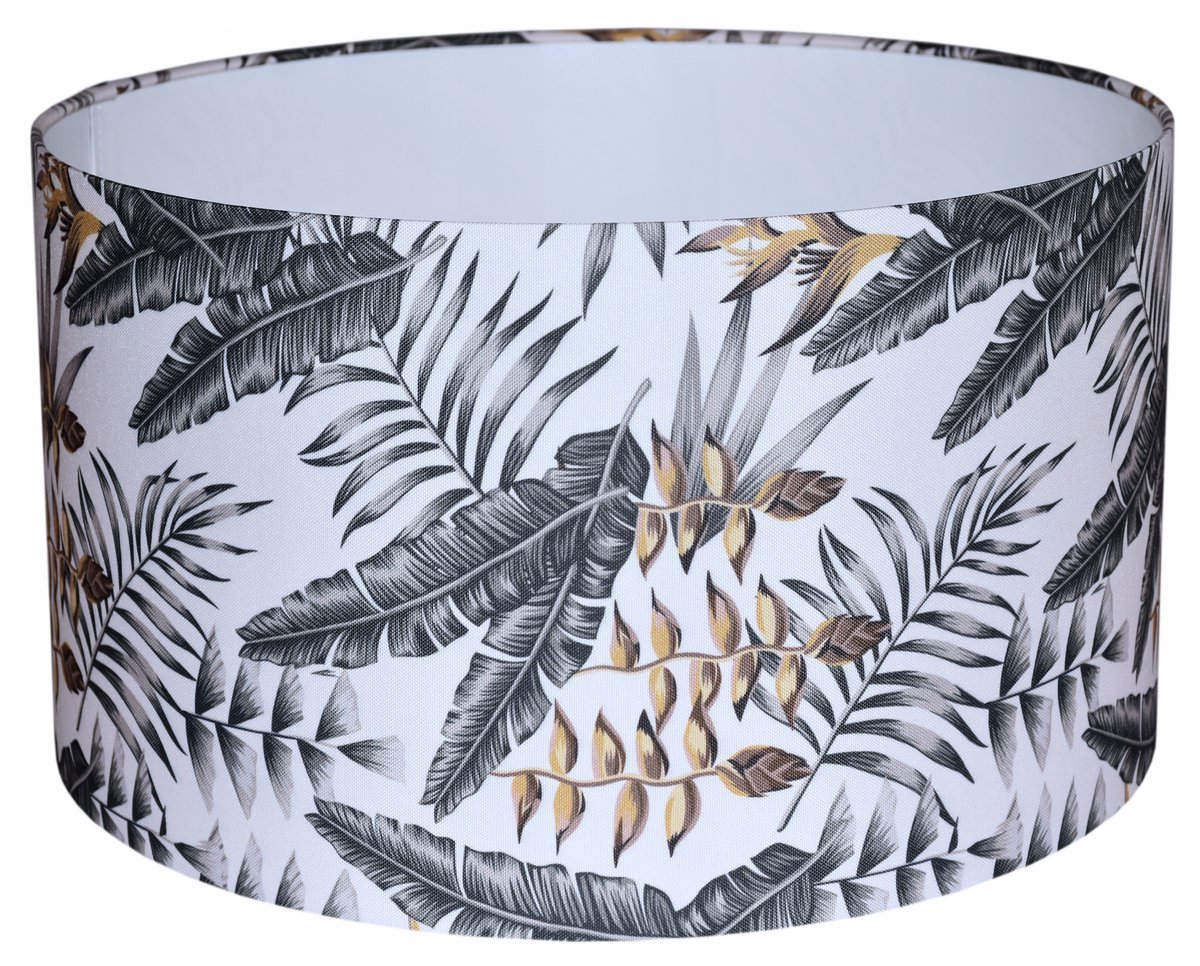 Egzotische Lampenkap Cilinder 45cm SPRING - Tropische Bladeren