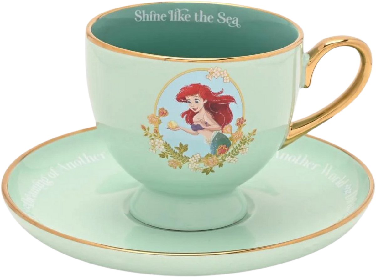 DISNEY PRINCESS - Ariel - Tea Cup + Saucer 150ml
