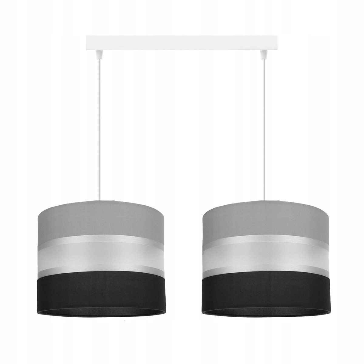 Moderne hanglamp met kap, 2x E27, LED, diverse kleuren
