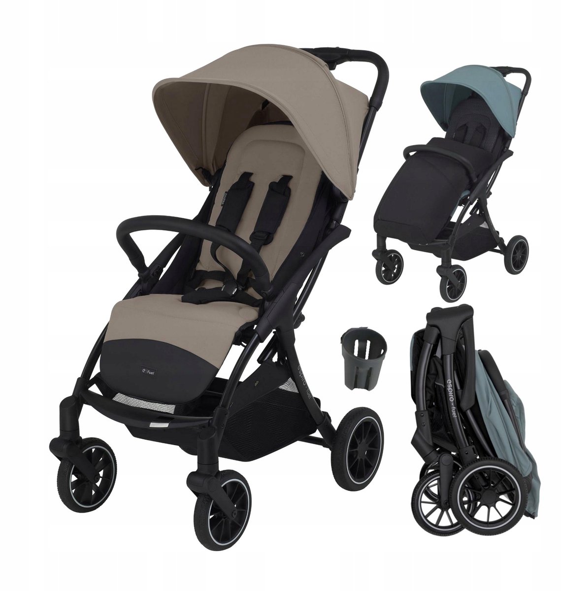 Espiro Fuel 109 Kinderwagen: Lichtgewicht & Compact tot 22 kg
