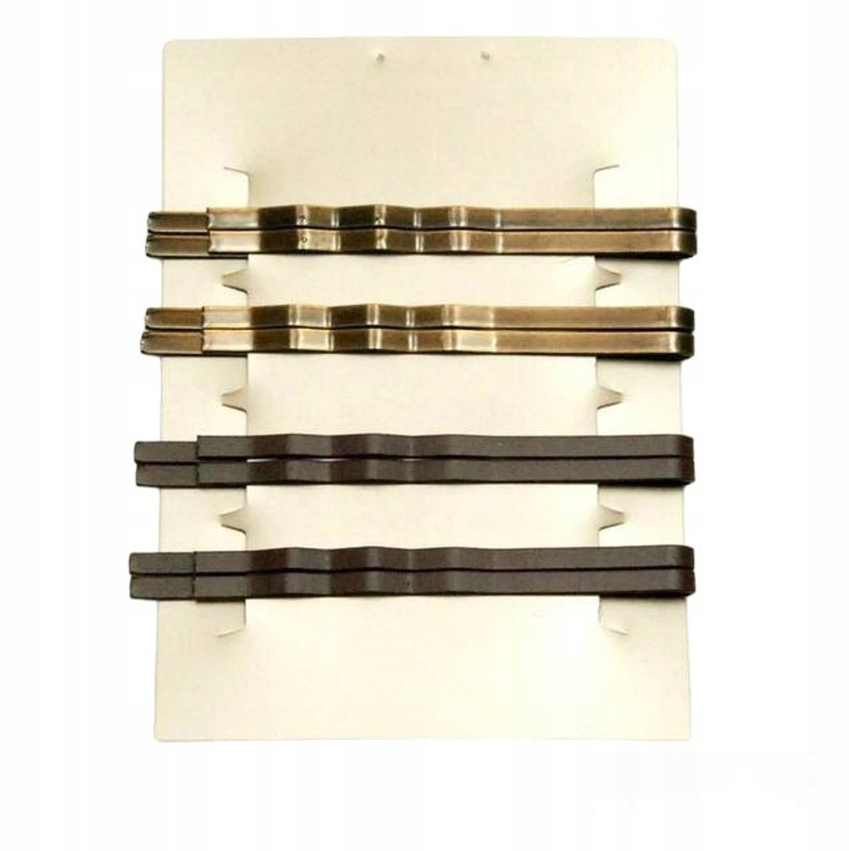 Sterke Bruine haarclip 6 cm - 8 st