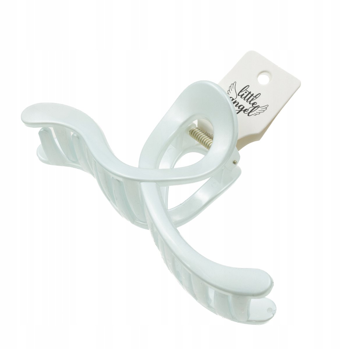 Elegant Blauwe Parelachtige Haarclip - Klassiek Design