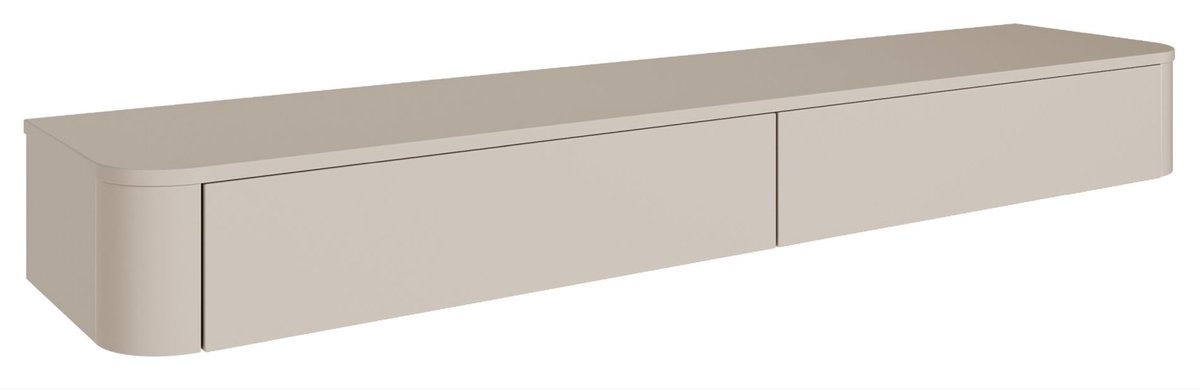 Selsey Luvio Slim – Hangend TV-meubel, kasjmiergrijs, 175 cm