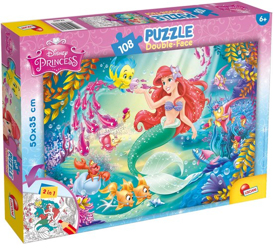 Lisciani - Puzzle - Disney La Petite Sirène - 108 pièces
