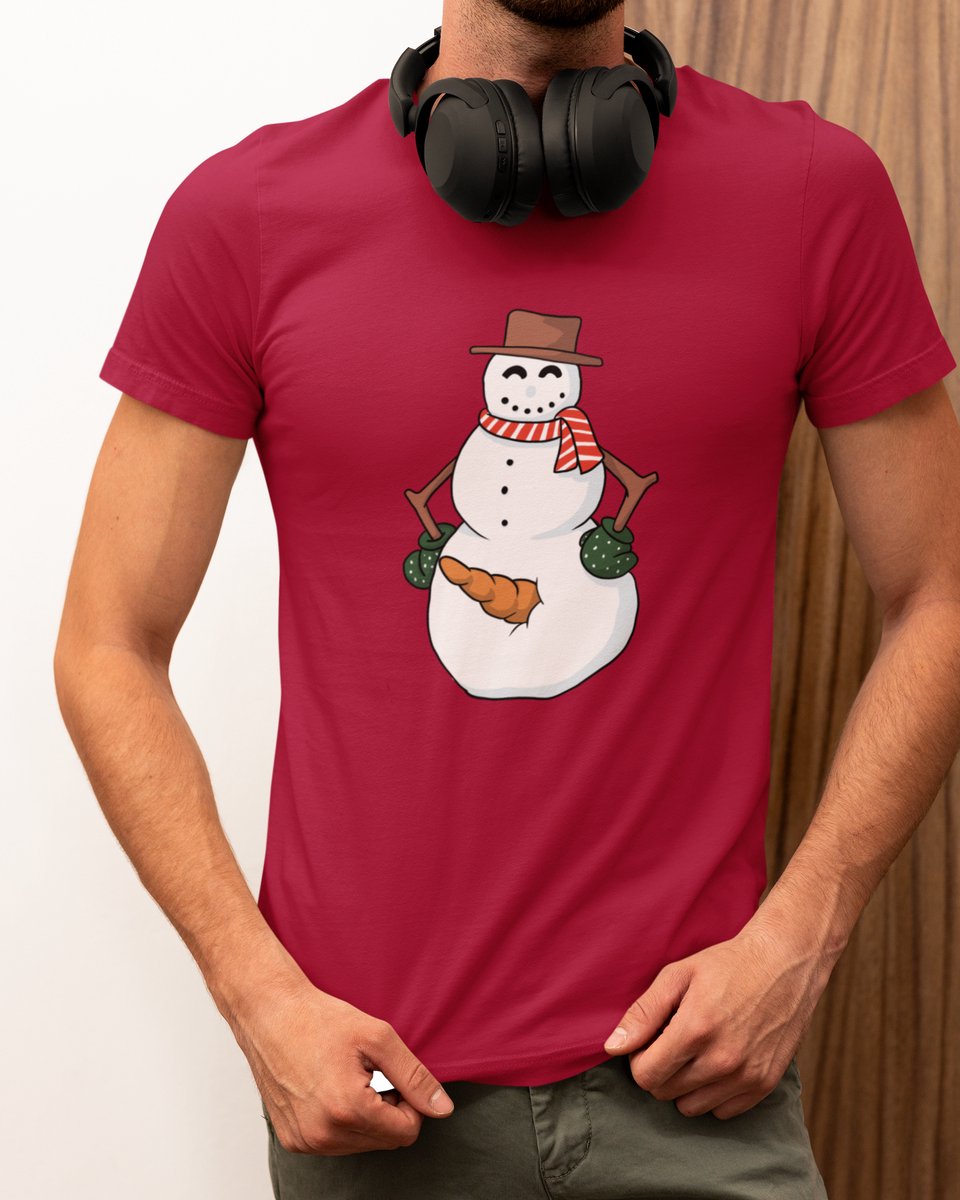 Funny Snowman Kerst - Kerst T-shirt Rood - Grappig T-shirt - Maat XXL - Kerst Cadeau Mannen - Limited Edition