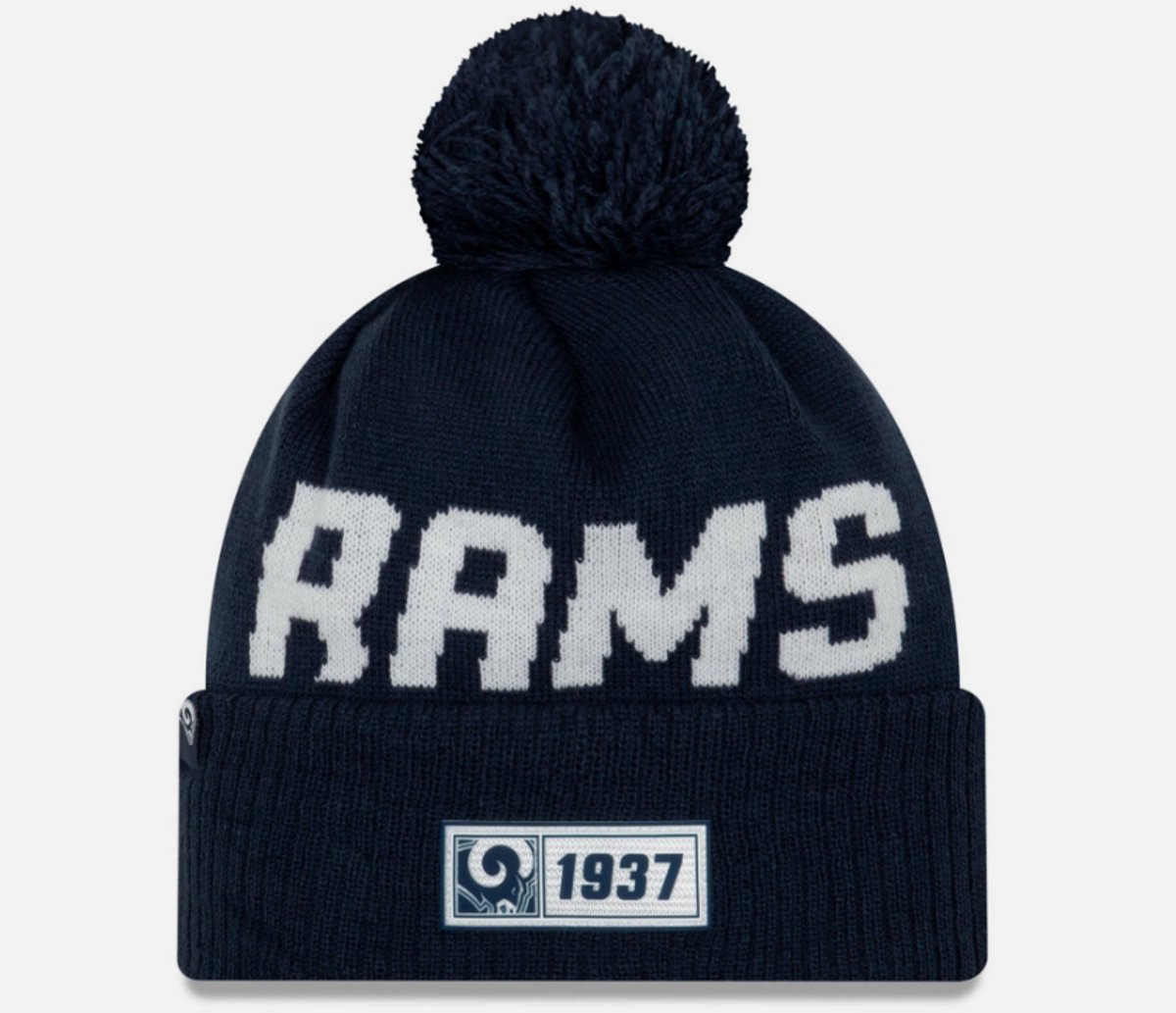 NFL Los Angeles Rams Road Sideline 2019 Woolly Hat beanie muts Blauw