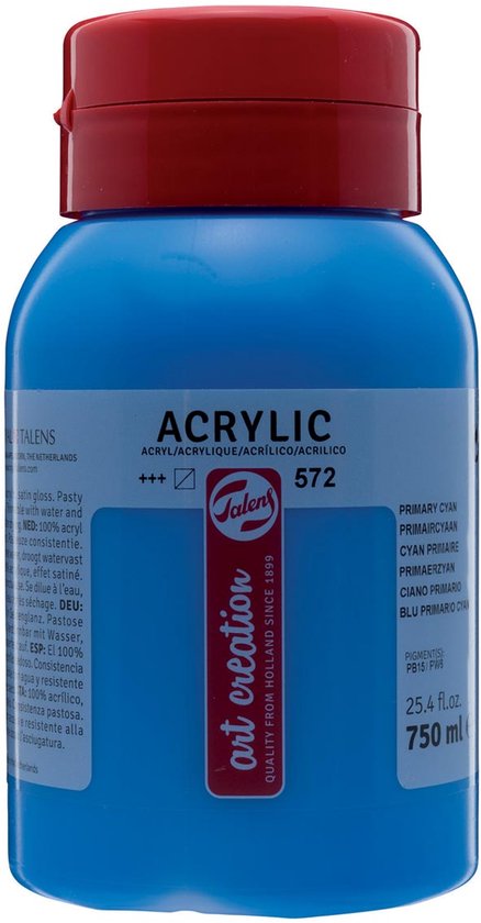 PEINTURE ACRYLIQUE TAC 750ML PRIM CYAN