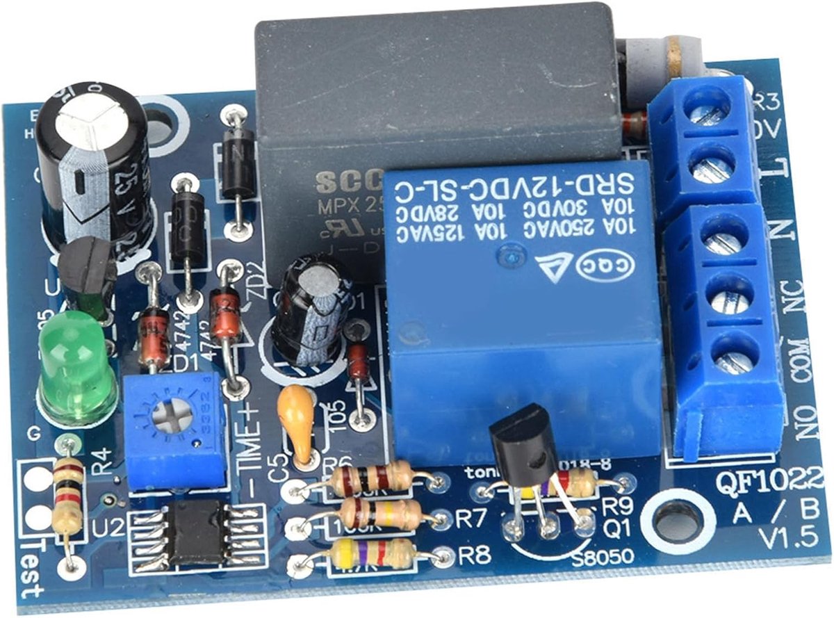 Timer Delay Switch - 220VAC Instelbare Timer - 10A 250VAC/10A 30VDC voor Thuis - Industrie