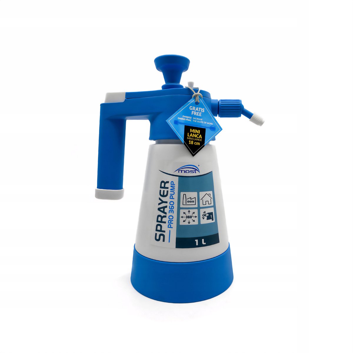 Sproeier 1L - Antispatspray & Reinigingsmiddel Applicator