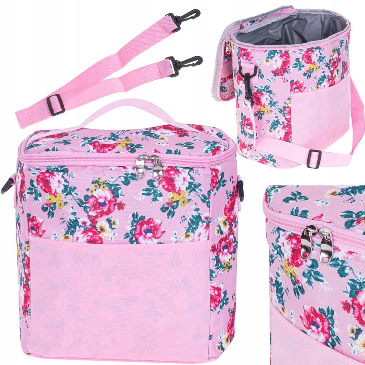 Roze Thermos Lunchtas Piknik 11L
