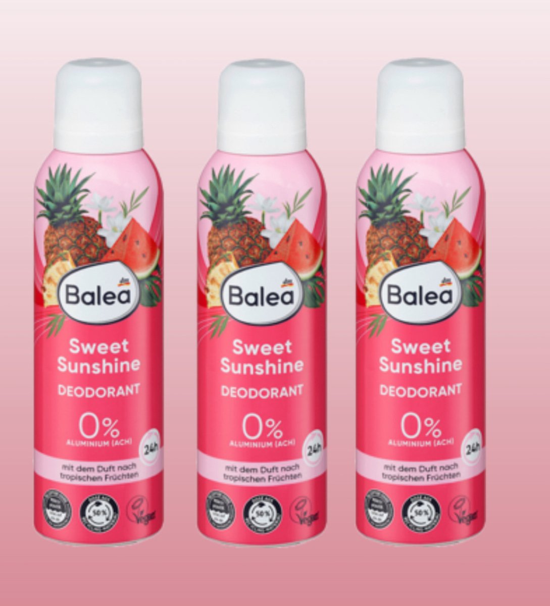 Balea Deodorant Sweet Sunshine | 3x 200ml