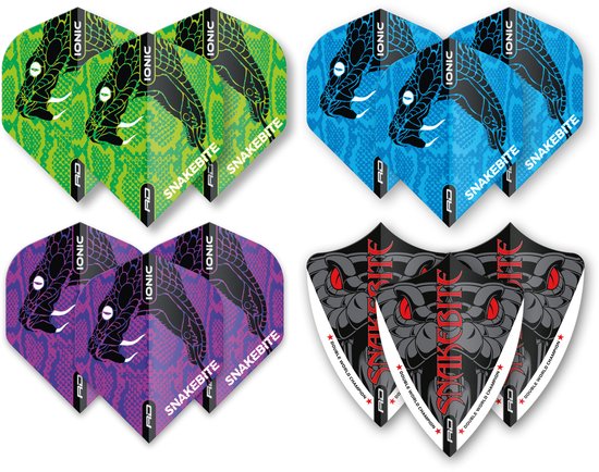 Red Dragon Peter Wright Snakebite Double World Champion Flight Collection - Dart Flights van Red Dragon — afbeelding 2