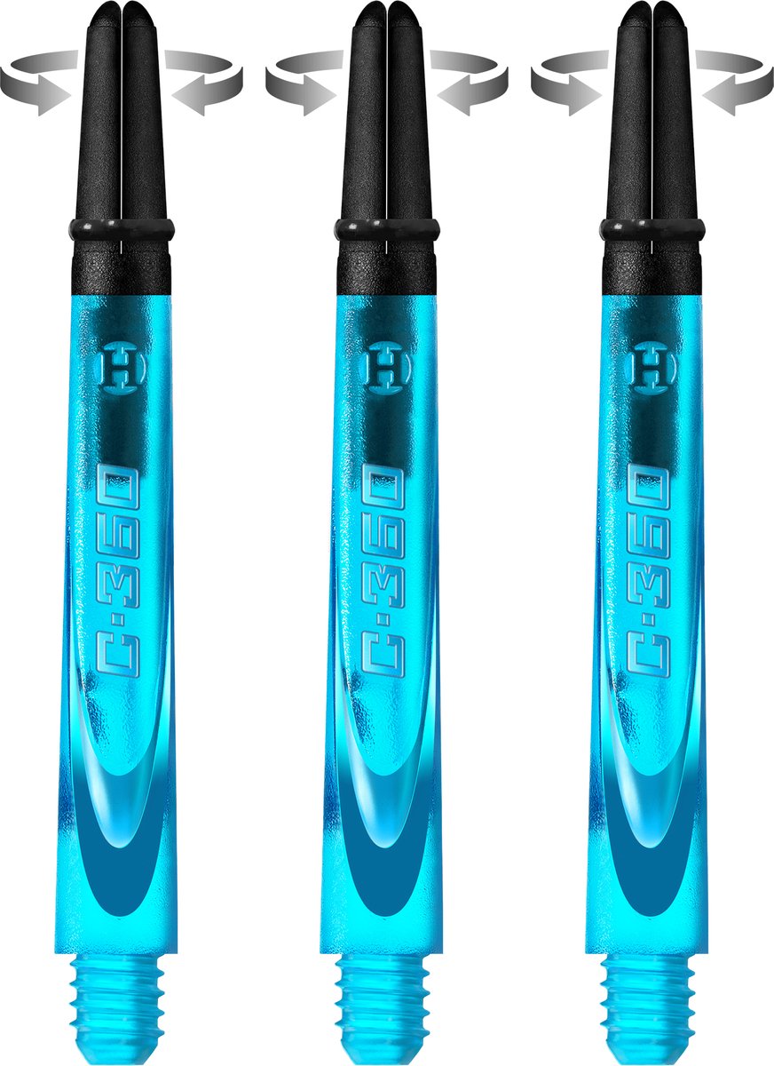 Harrows Carbon 360 Shafts Aqua Blue - Dart Shafts