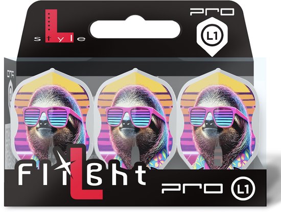 L-Style L1 Pro Sunset Sloth Dartshopper Exclusives - Dart Flights van L-Style — afbeelding 3