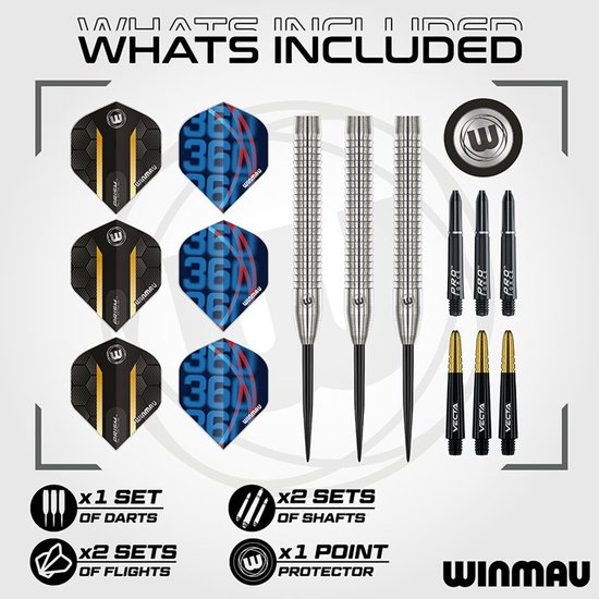 Winmau Team 360 Jack Nankervis 90% - Dartpijlen van Merkloos — afbeelding 2