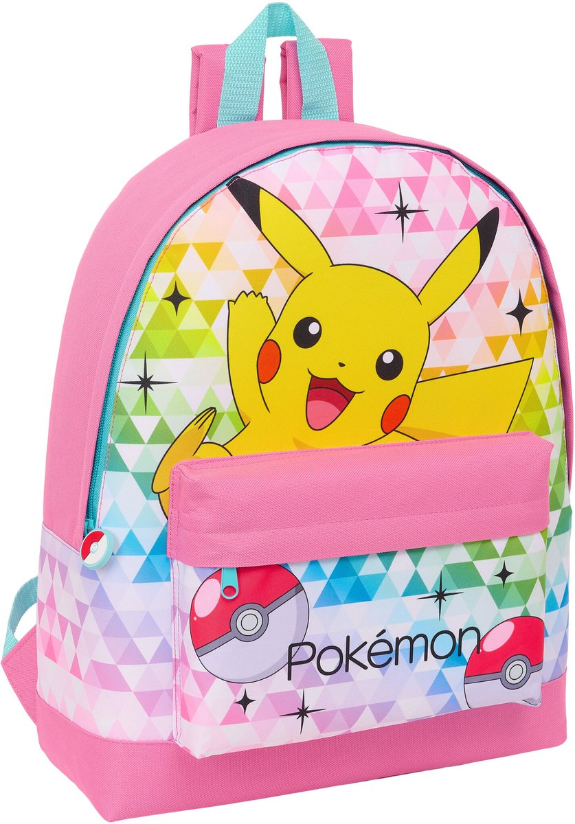 Pokémon Rugzak, Pink - 40 x 32 x 12 cm - Polyester
