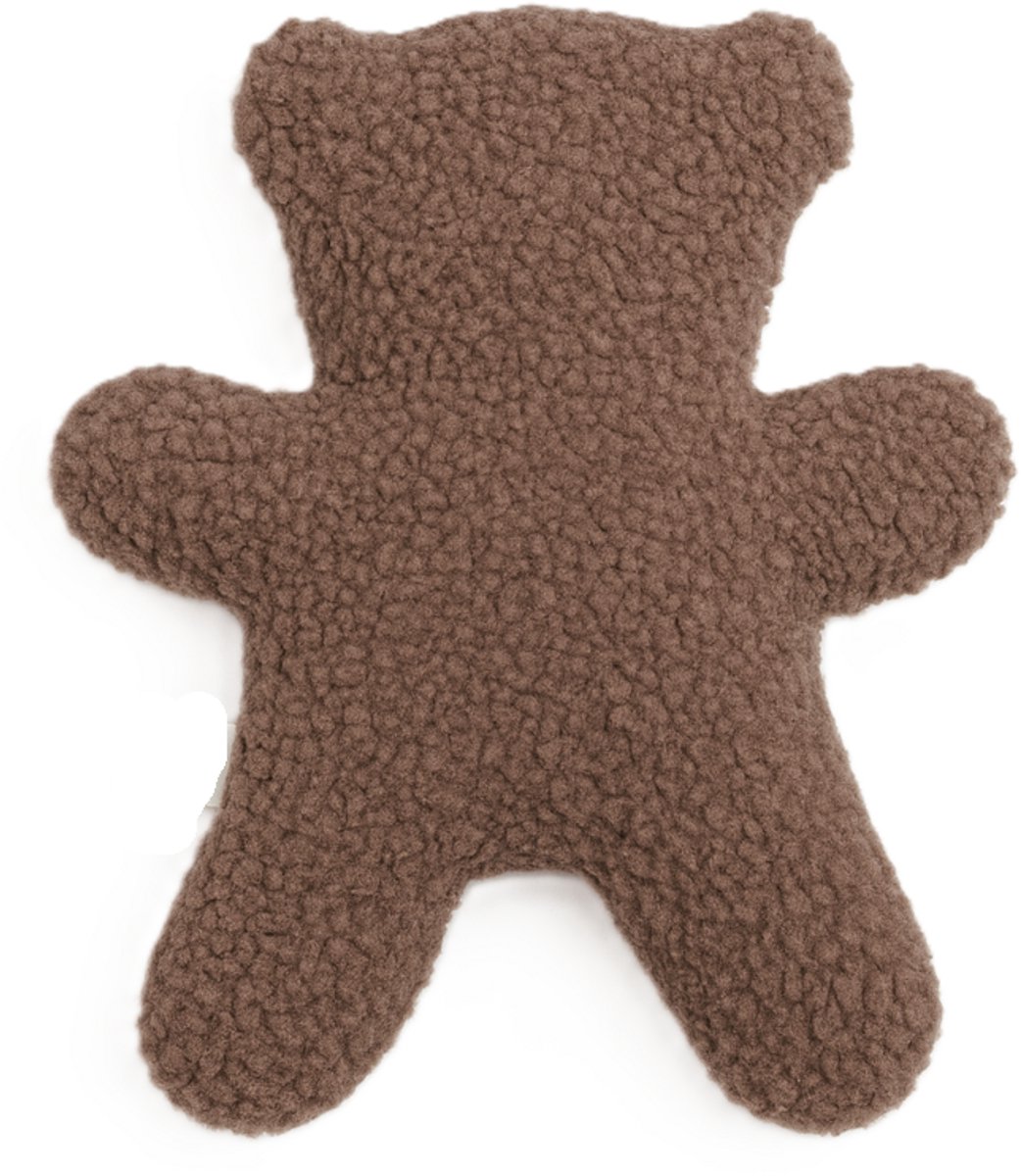 Teddybeer - Hondenknuffel – Zacht pluchen hondenspeeltje zonder piep - Teddystof - bruinT