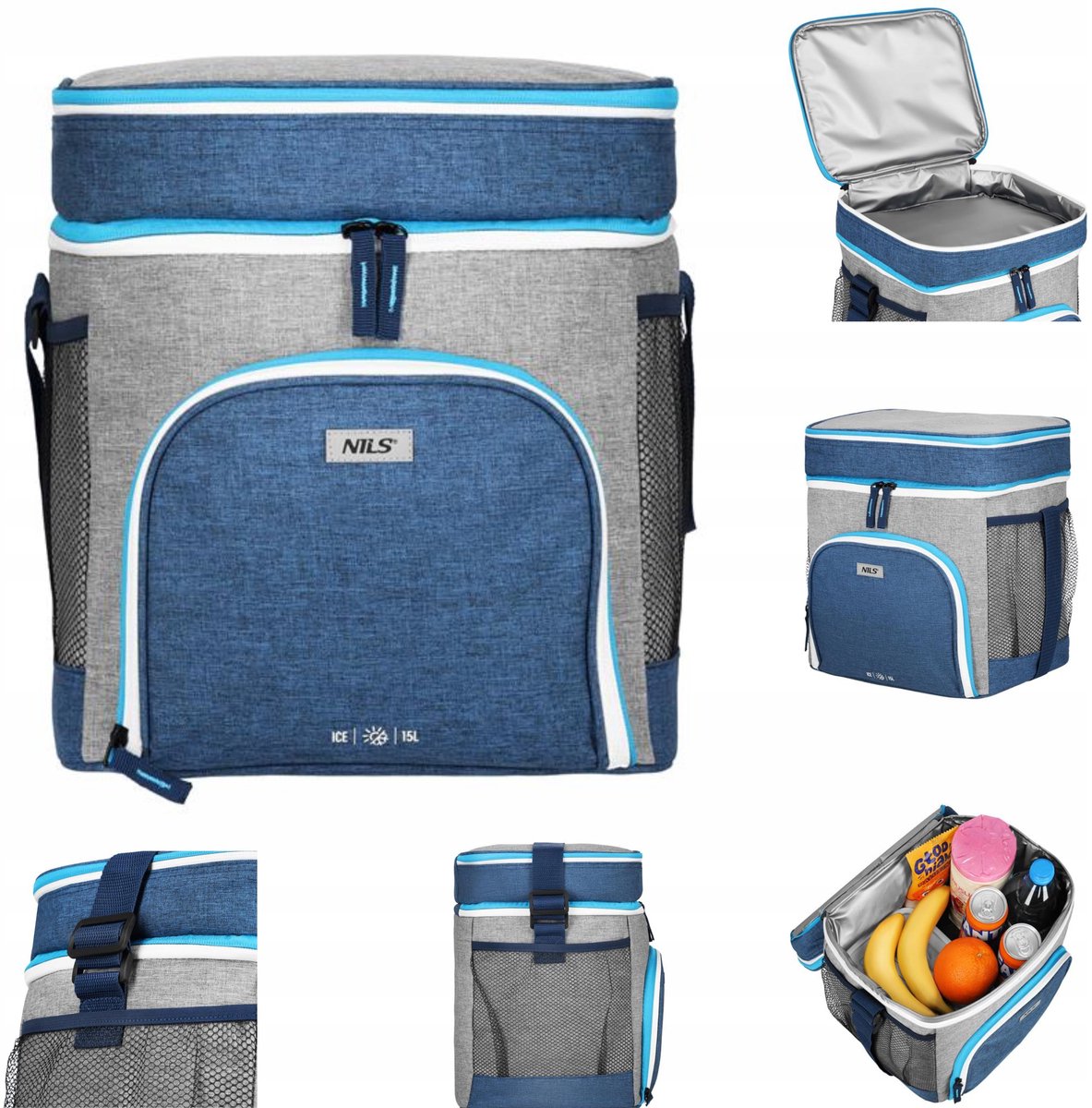 Nils NC2902 Thermotas 15L Blauw - Ideaal voor Picknick & Reizen