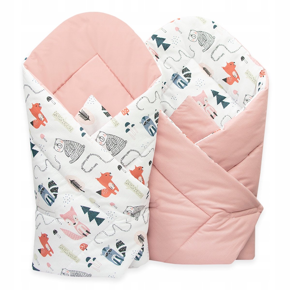 Tweezijdig Babywikkeldoek Katoen - 80x80 cm