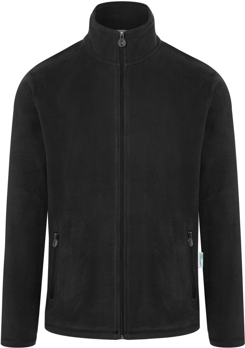 Karlowsky Men´s Workwear Fleece Jacket Warm-Up KY153 ca. Pantone 419C Zwart
