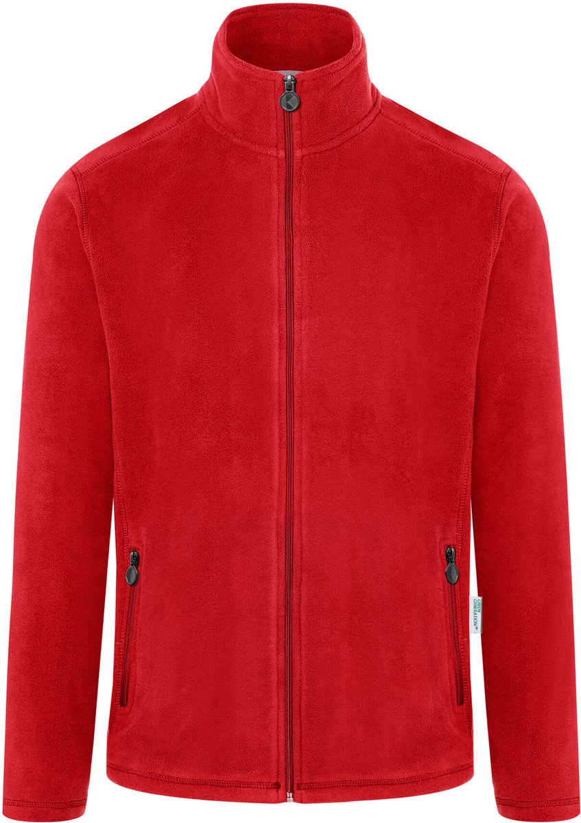 Karlowsky Men´s Workwear Fleece Jacket Warm-Up KY153 ca. Pantone 186C Rood