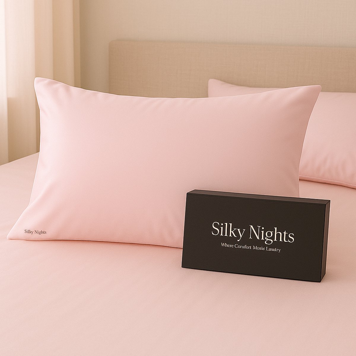 Silky Nights® Zijden Kussensloop 60×70 cm – 100 % Moerbei Zijde Grade 6A – 22 Momme – Ritssluiting – Anti-Pluis & Rimpel – Roze - Pink