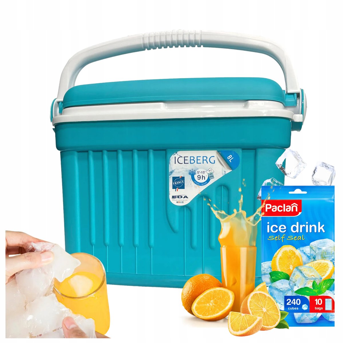 Kamai Koelbox 8L Turquoise - Ideaal voor Reizen & Camping