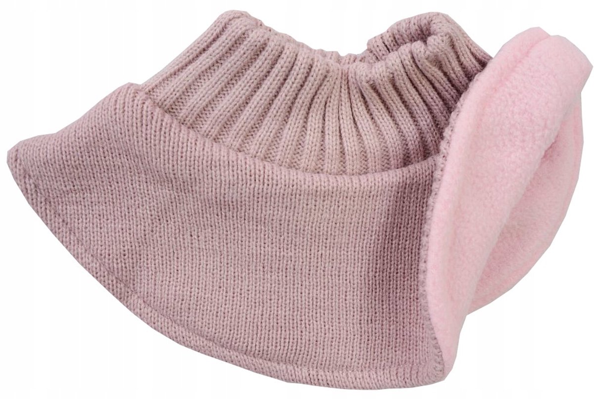 Winterkindersjaal met col, dubbele laag, fleece gevoerd, 1-4 jaar