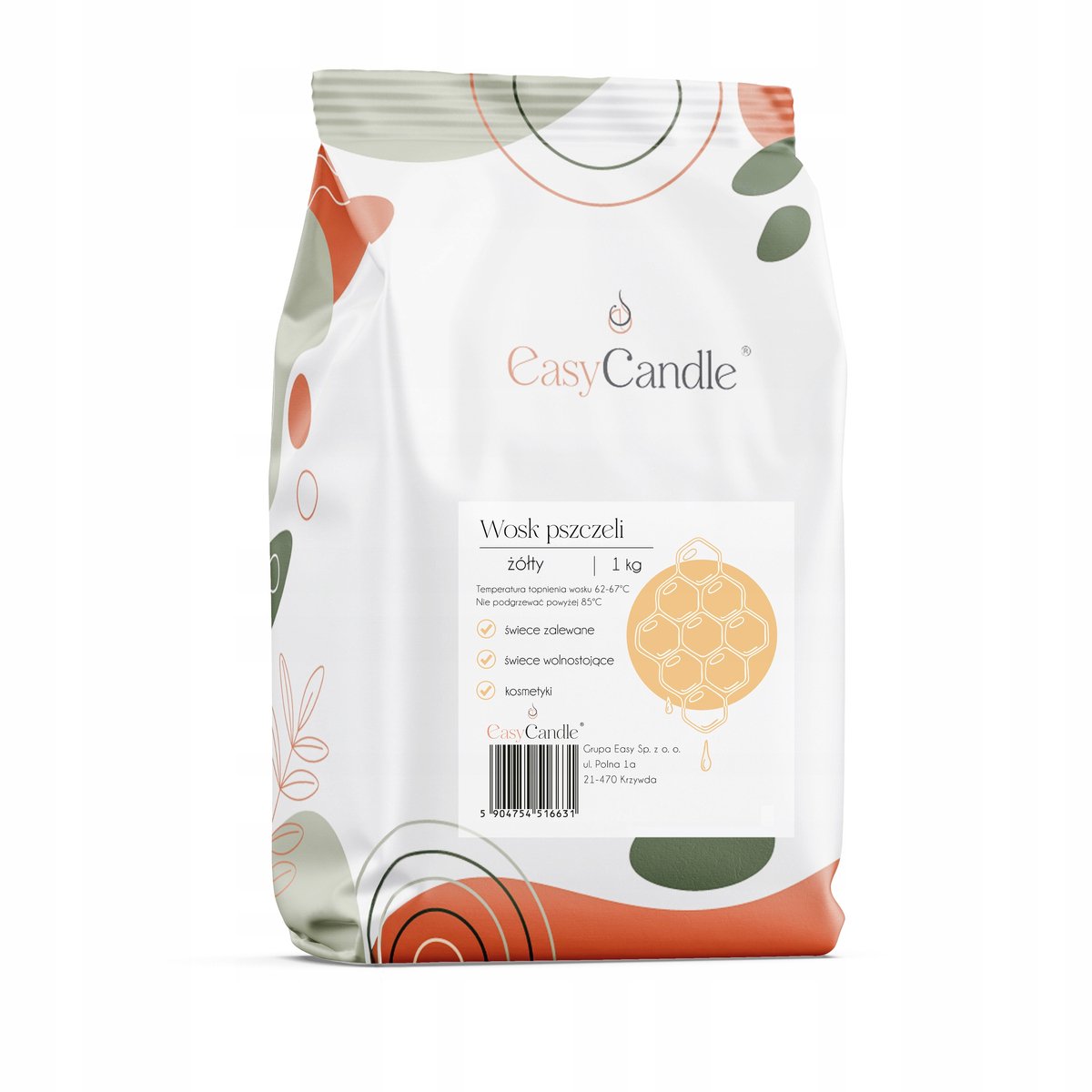 Natuurlijke Gele Bijenwas Pastilles - 1 kg voor Kaarsen & Cosmetica