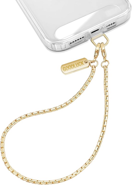 Wristband voor Telefoon - Metalen Wrist Chain - Afneembare Telefoonkoord met Bevestigingsclip - Handsfree Telefoonpendant voor Vrouwen - Reizen en Winkelen