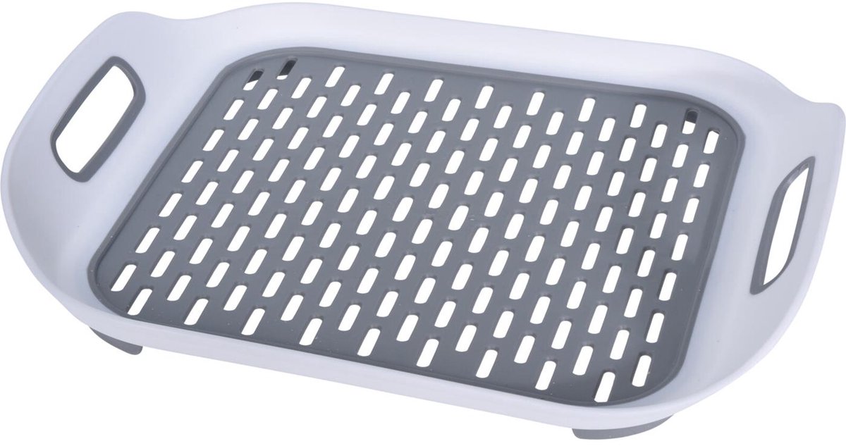 Excellent Houseware Gootsteenmat met handgrepen 38x30cm