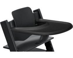 Eetblad en Stoelverkleiner - Stokke Tripp Trapp - Babyset - Zwart