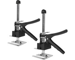 2pcs Werkbesparende Arm Deur Gebruik Plaat Hefapparaat - Kast Hefapparaat Klem Plaat Niveau Systeem 1058lb/480kg voor Vloeren - Deuren - Kast Installatie Jack voor Gyproc - 29cm