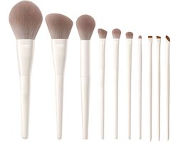 Ainy 10-delig Make Up Kwasten set - synthetische techniques penselen - voor foundation, concealer, blush & oogmake-up | Real professional | cadeau voor vrouwen