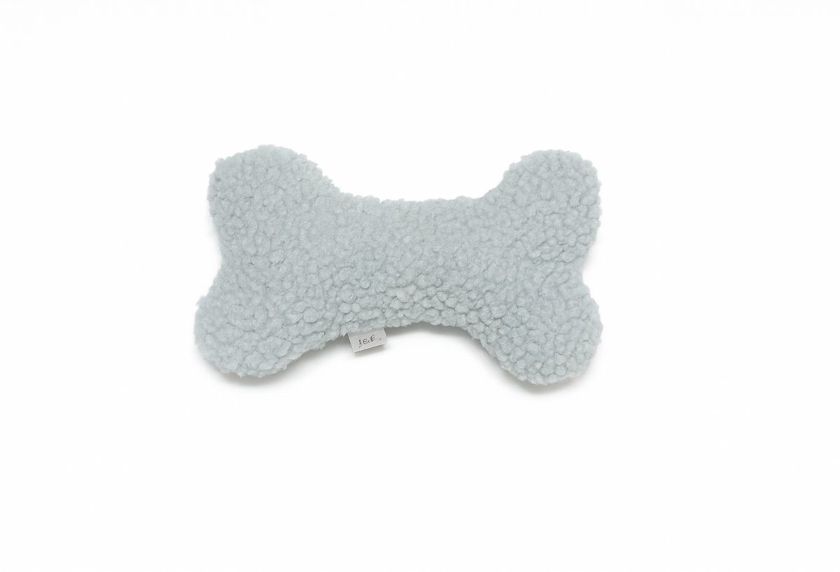 Hondenknuffel – Teddybot blauw maat S -Zacht pluchen hondenspeeltje zonder piep - Hondenspeelgoed voor kleine hondjes en pups- Teddystof