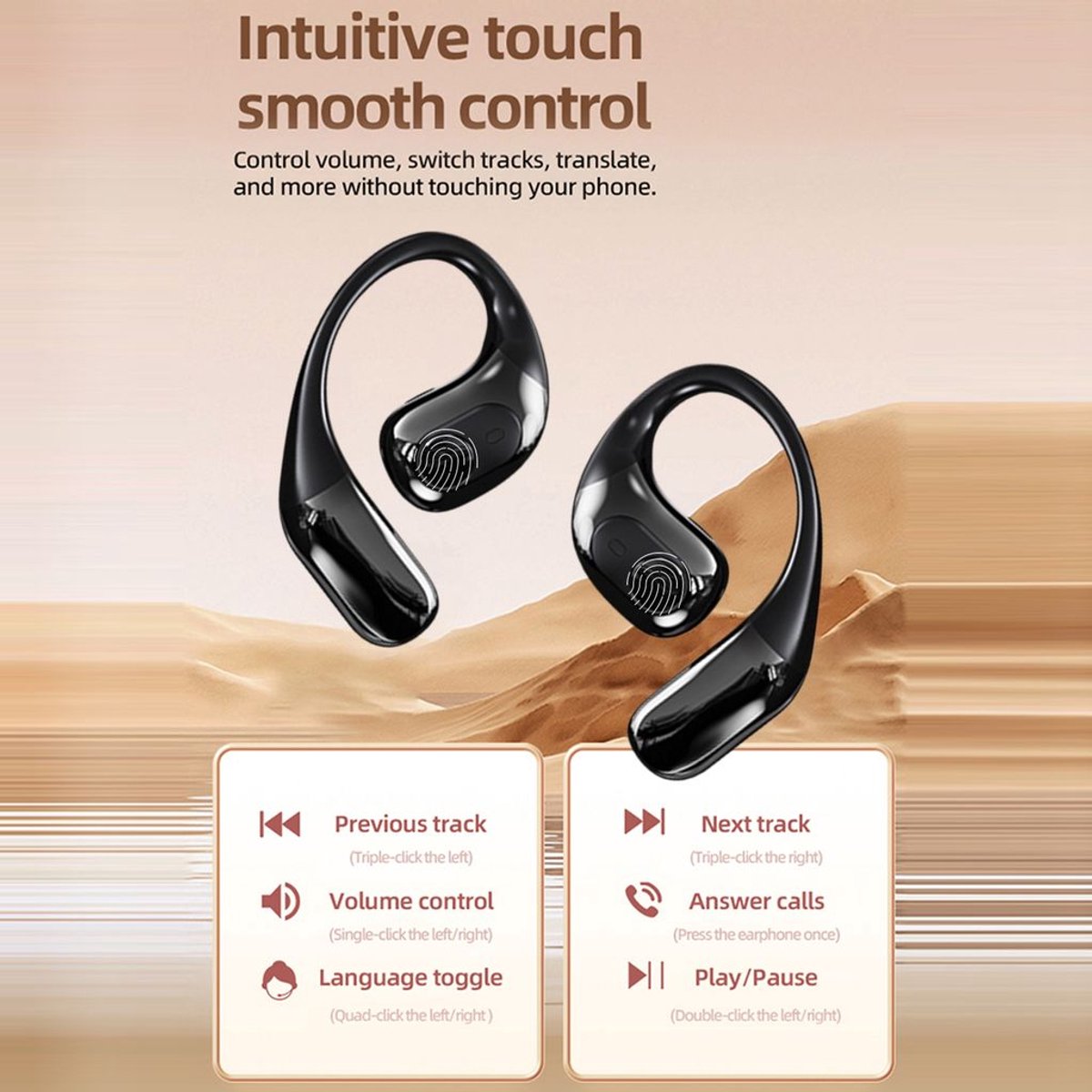 Taalvertaler Draadloze Vertaaloordopjes - afbeelding 3