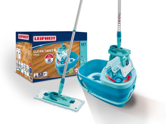 Leifheit Clean Twist M vloerwisser Ergo - dweil set compleet - 33 cm - 6 liter